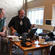 Radio New Zealand's Geoff Robinson hosting Morning Report from Greymouth the day before the Pike River anniversary service.