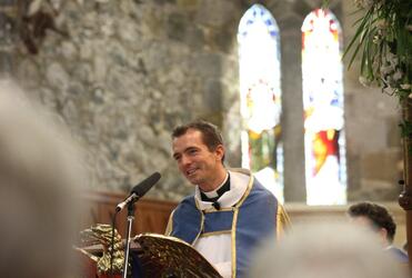 New cathedral, new dean - Jamie Allen, recently arrived from the UK.