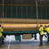 Cardboard tubes for Christchurch's transitional cathedral are unloaded for coating in polyurethane. Photo: The Press.
