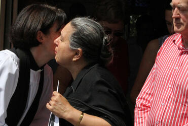 Dean Jo Kelly Moore shares aroha after Auckland's memorial service for Canterbury.
