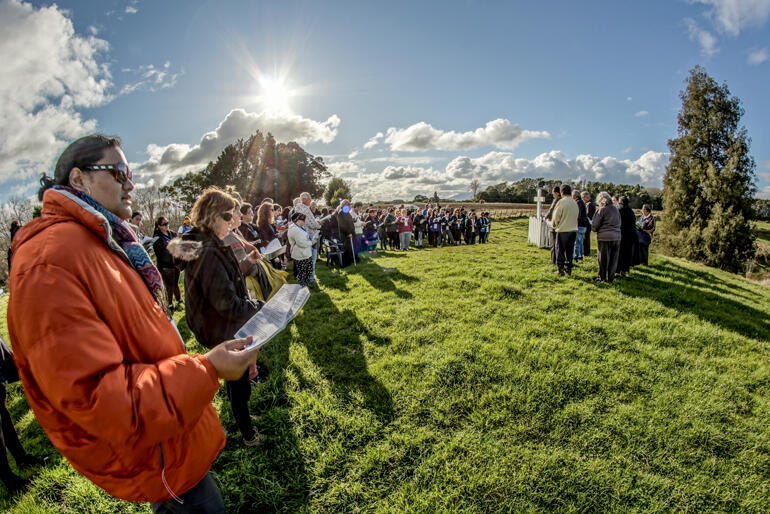 Young theologians gather at Tarore's memorial at Waiharoa. A full report of the hui features in the Spring issue of Taonga magazine.