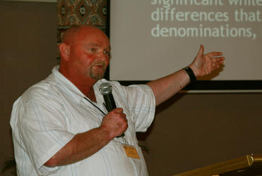 Rev Brian Dawson points to the need for more adult education in this church.