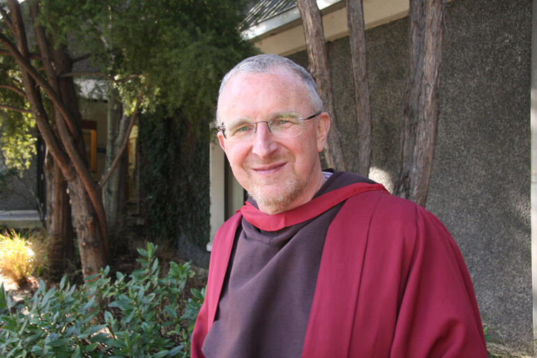 Brother Christopher John SSF graduating in Dunedin in 2016. 