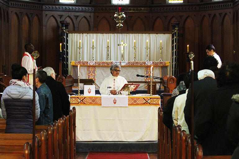 Rev Jacynthia Murphy presided at the Eucharist.