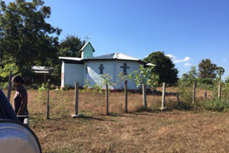 Beacon of hope. The new church built by the Karen community.