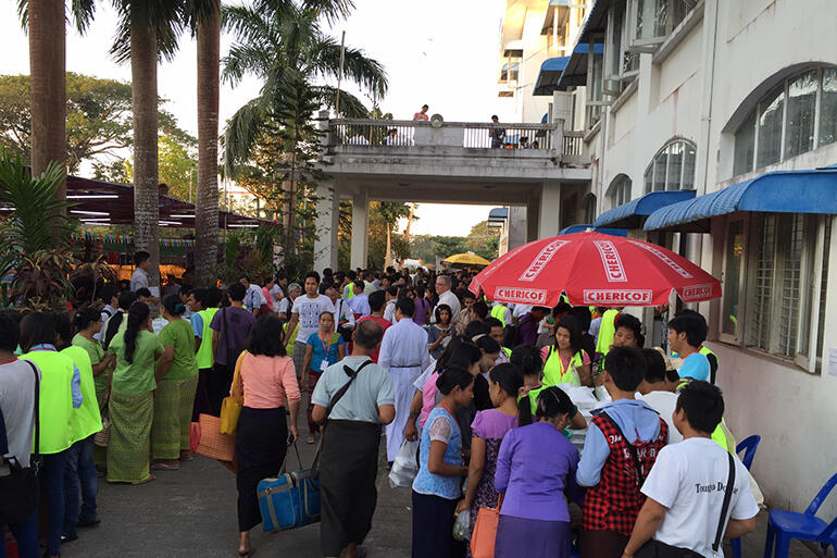 Myanmar gathering: scene 1.