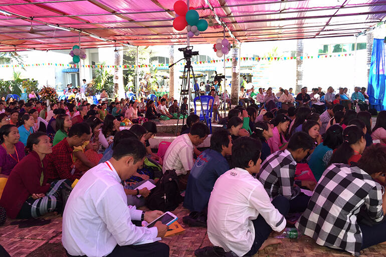 Myanmar gathering: scene 2.