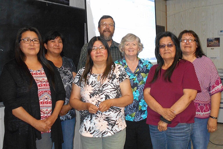 Oji-Cree Bible team members set out on their translation journey.