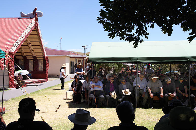 Archbishop Brown lies in state at Whangara marae.