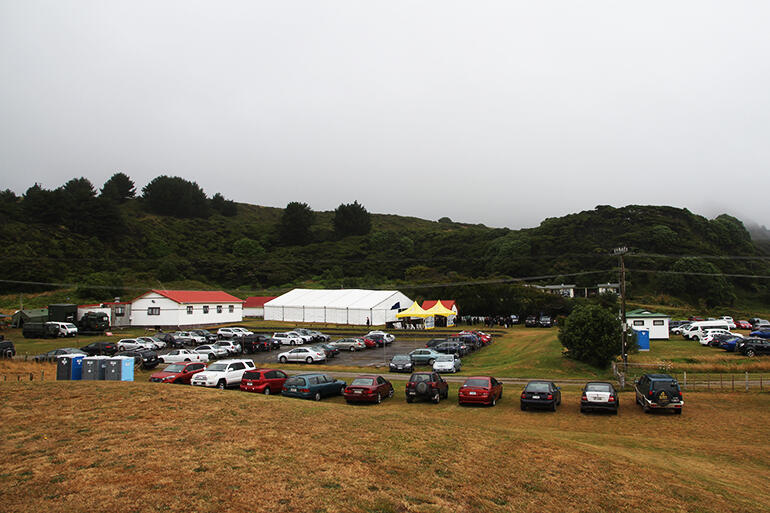 A view of Kauaetangohia - note the giant marquee, and the army at far left.