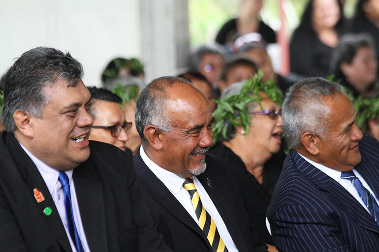 Three wise men: From left, Rahui Papa, Te Ururoa Flavell and Tuku Morgan.