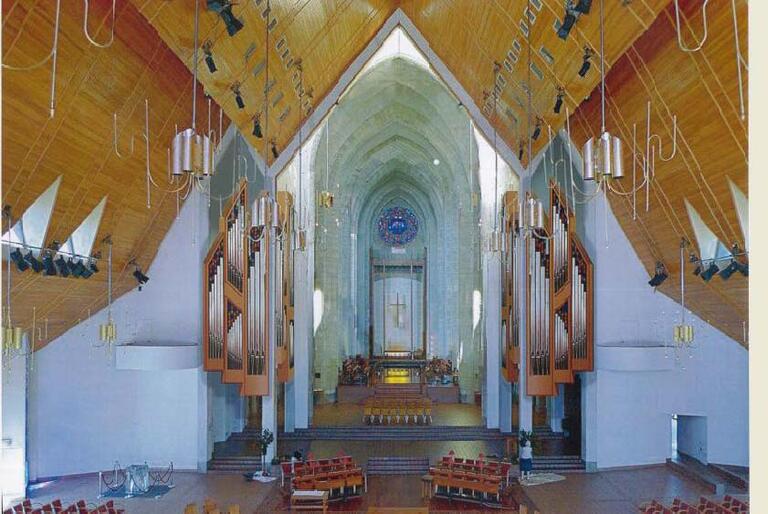 Selwyn's Vision for Holy Trinity Cathedral, with the overhauled organ framing the chancel.
