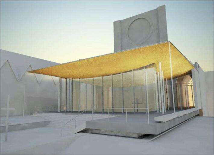 The avant garde chapel proposed for Holy Trinity Cathedral in Auckland.