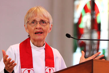 The Rev Dr Marilyn McCord Adams preached the ordination sermon. She'd been Jim's academic supervisor at Yale University.