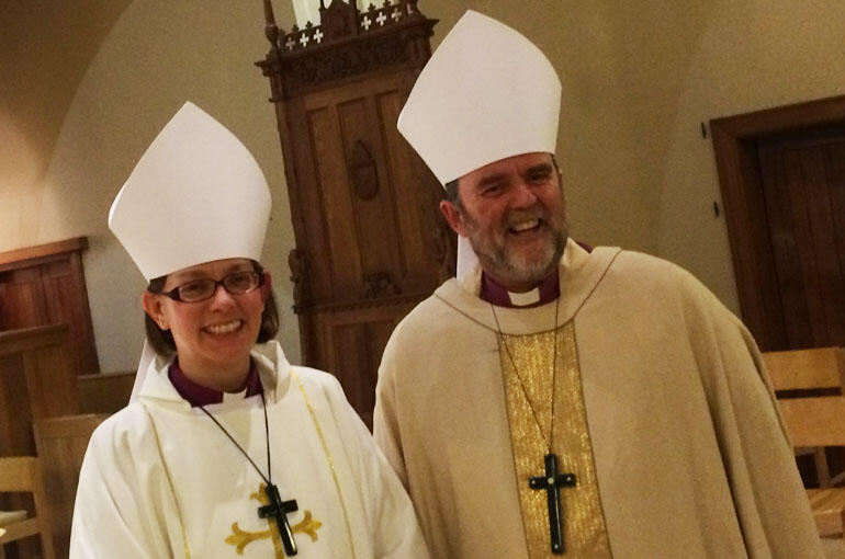 Archbishop Philip and Bishop Helen-Ann: "Looking ahead."
