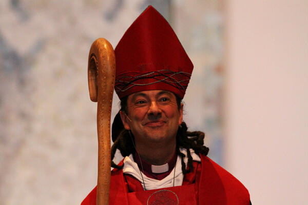 Justin Duckworth's presentation as the new Bishop of Wellington was greeted with thunderous acclamation.