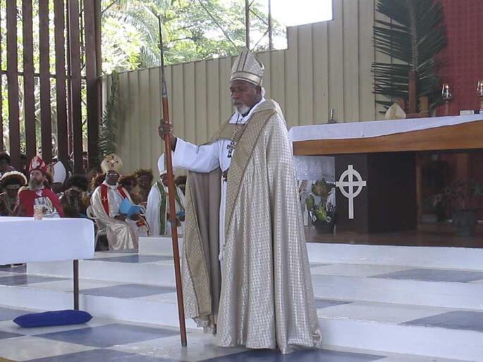 Archbishop Joseph Kopapa, Papua New Guinea's new Primate. 