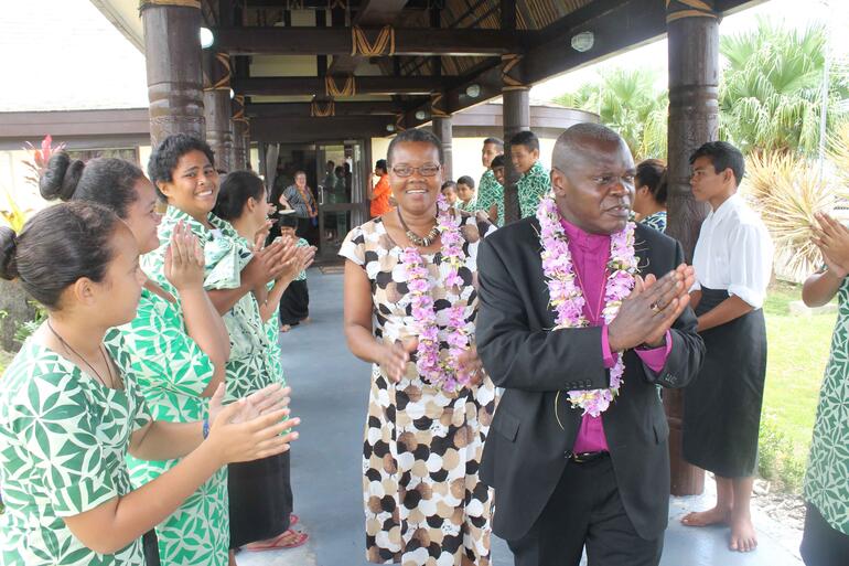 Applause for Archbishop and Margaret Sentamu. – Samoa Tourism