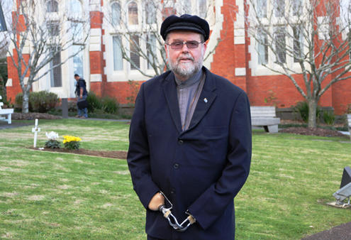 Sir Paul Reeves ordained Fr Michael as deacon. Later, when he was Governor General, Sir Paul visited him in hospital in Australia.