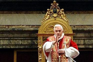 Pope Benedict: urged respect for the "nature of the human being as man and woman."