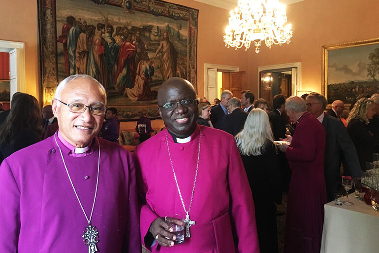 Archbishop Winston Halapua, with Archbishop Albert Chama, Primate of Central Africa.