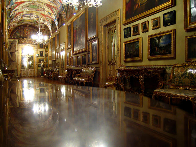 One of the art galleries in Rome's Palazzo Doria Pamphilj, where Archbishop David Moxon will be based.