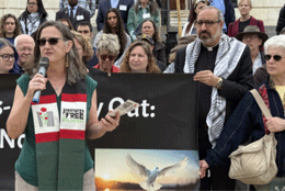 Clergy protests US funding for Israel's wars