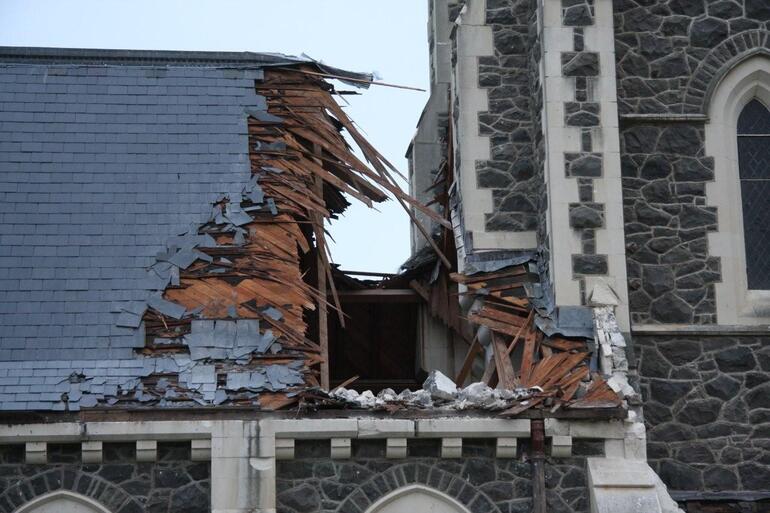 St John's Hororata – after the first quake, last September. Future quake cover for churches is increasingly hard to get.