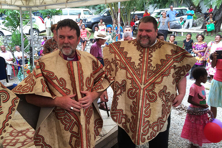 Archbishop Philip and Garry Weatherill, Bishop of Ballarat in Australia. Both men chair their respective provincial boards of mission.