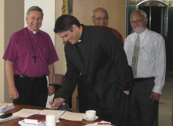 Michael Tamihere, the new Three Tikanga Youth Commissioner, has the warm-hearted support of our three archbishops.