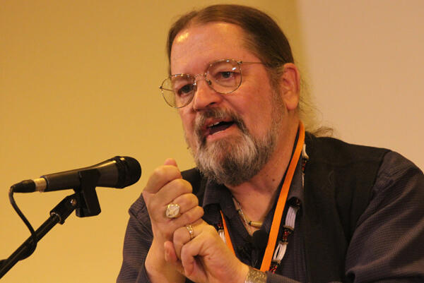 Bishop Mark MacDonald, Canada's National Indigenous Bishop, who led the daily conference Bible studies.