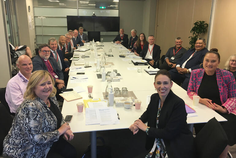 Archbishop Philip Richardson joined a church leaders' meeting on social policy with Prime Minister Jacinda Ardern yesterday.