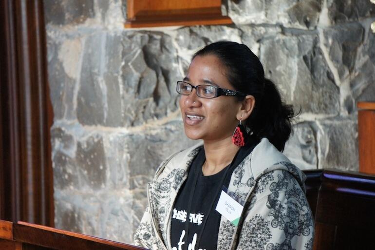 Sharon Yella in St Paul’s Church Paihia. Sharon Yella in St Paul’s Church Paihia.
