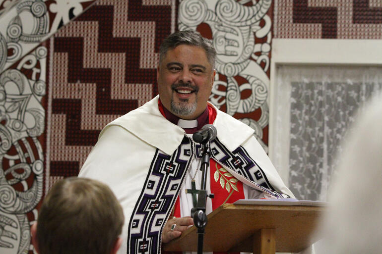 Archbishop Don Tamihere shares his kauhau and charge as the General Synod Te Hīnota Whānui mark Pentecost at Ōmahu.