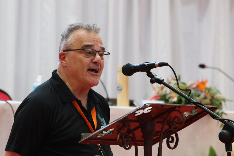 Director of Anglican Missions Rev Michael Hartfield encourages Te Hīnota to commit to churches working in climate resilience. 