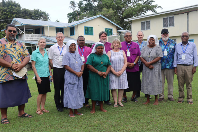Fono members meet Sisters of the Church at the Christian Care Centre women's refuge.