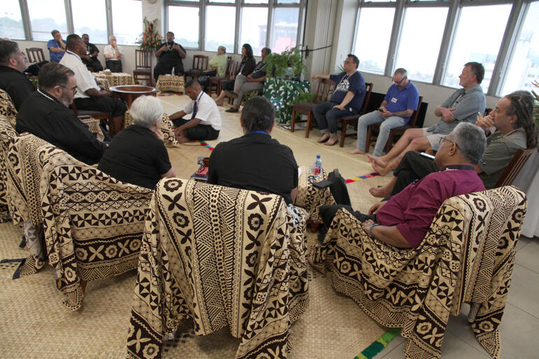 Principals and Primates join the Fono for deep talanoa on the future of Pacific-led and Indigenous theological education. Principals and Primates join the Fono for deep talanoa on the future of Pacific-led and Indigenous theological education.