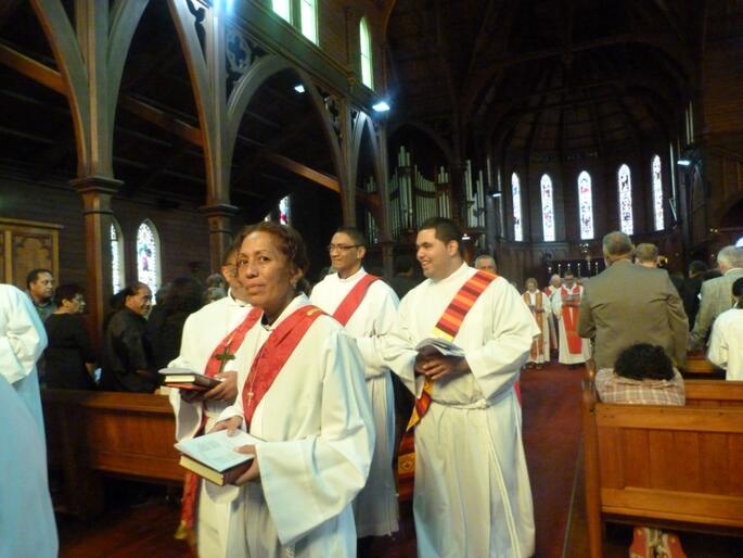 Te Tokerau's four new deacons leave Holy Sepulchre for ministry in the world.