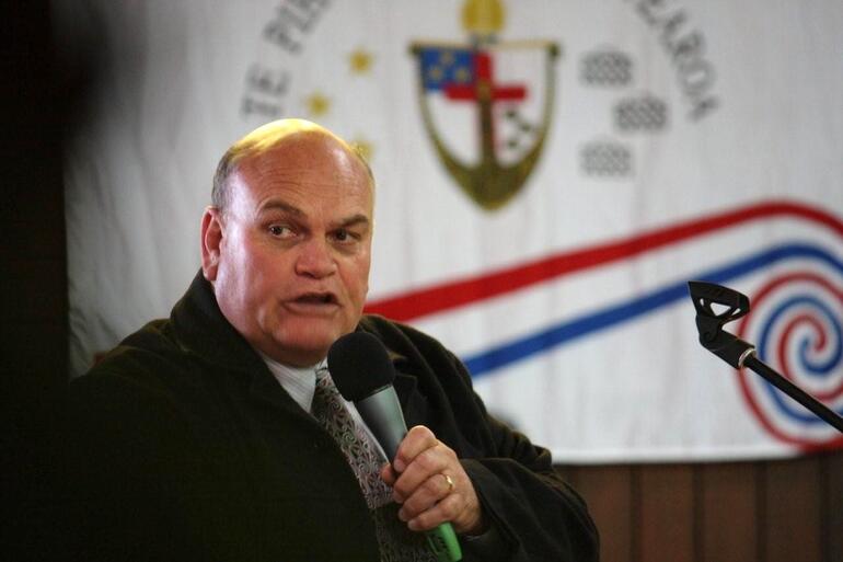 Herewini Parata: Maori language champion; haka exponent - and a member of the St Stephens and Queen Vic Trust Board. 