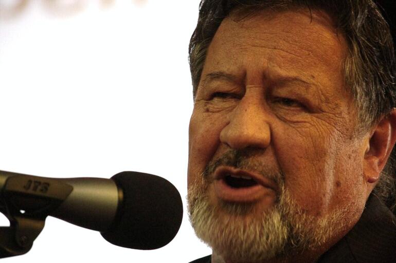 The Minister of Maori Affairs, Dr Pita Sharples, took part in the runanganui political forum.