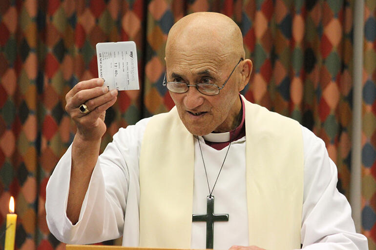 He’s just the ticket. Bishop Walters preached the kauwhau, and spoke of being on the appointment panel which chose Katene.