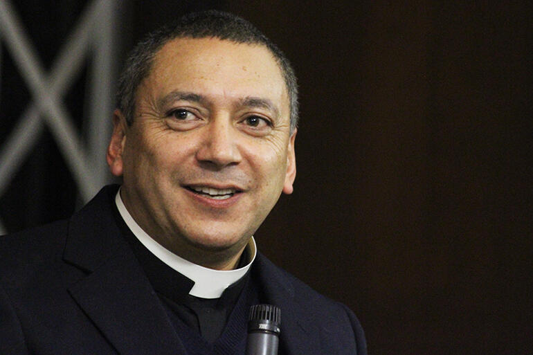 The Rev Katene Eruera, BA, MTheol, LLB, former army chaplain - and now the new Dean of Tikanga Maori at St John's College.