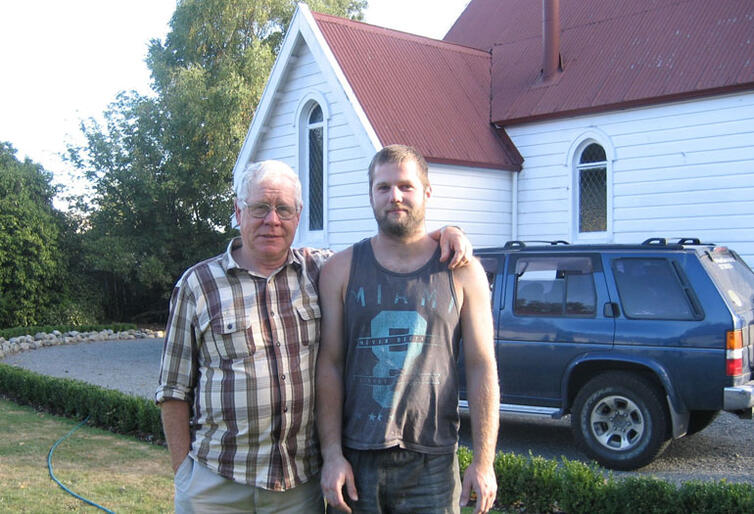 Partners in the work of God at Hanmer: Wally Behan and Matt Hewat.  
