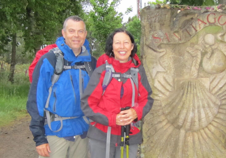 Digby and Jane Wilkinson on pilgrimmage walking the El Camino de Santiago, the ancient Way of St James in northern Spain.
