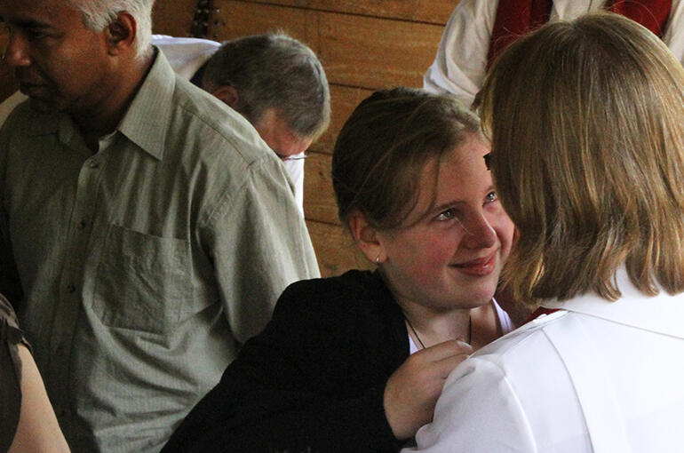 I'm so proud of you, Mum. Anya Kemp with The Rev Karen Kemp.