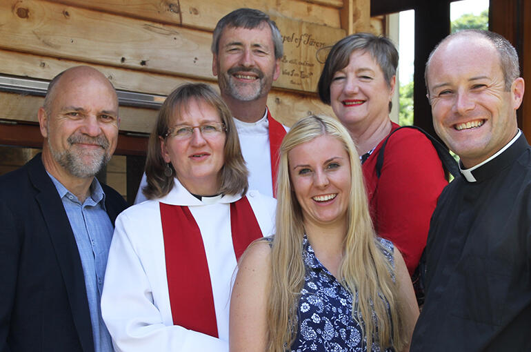 That's Hugh and Karen at left, Tony and Jill Gerritsen at the back - and Sarah Butterfield and Jayson Rhodes.