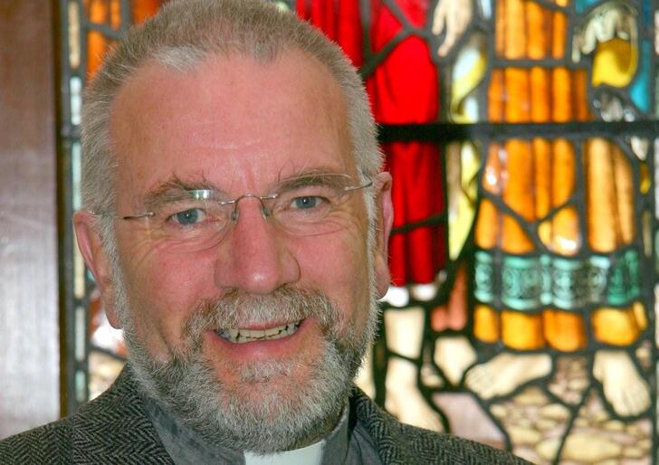 The Rev Dr Kelvin Wright, in St John's Roslyn, the Dunedin church he's served for the last 11 years.