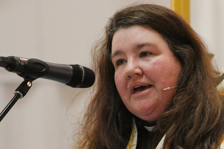 The newly announced Dean of ChristChurch Cathedral, the Very Rev Lynda Patterson.