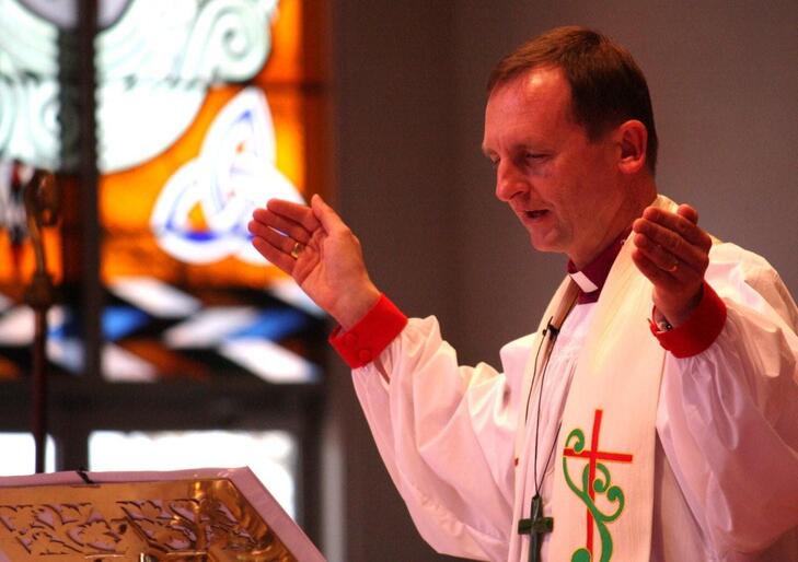 "We give you thanks," prayed Bishop Ross, "for this foretaste of your glory..."