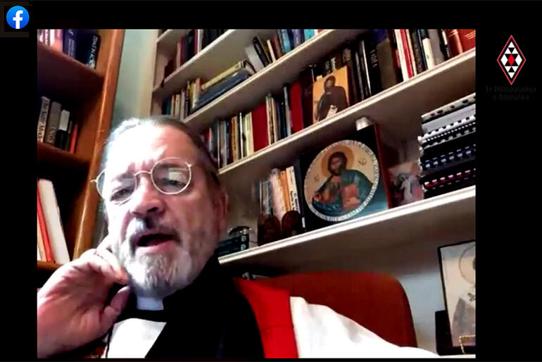 National Indigenous Archbishop of Canada, Most Rev Mark MacDonald, preaches on the 'Untamed Shepherd' during last Sunday's livestreamed Eucharist.